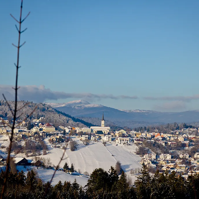 Winterliche Schönheit: Der Ort Schönberg Schönberg im Winter