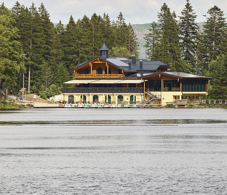 Blick auf's Arberseehaus