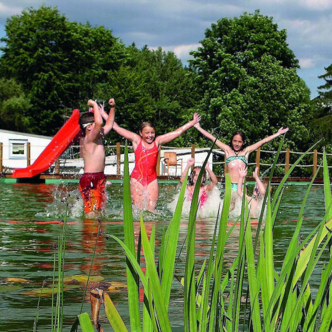 Badende Kinder