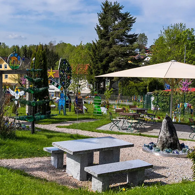 Waldglasgarten in St. Oswald-Riedlhütte