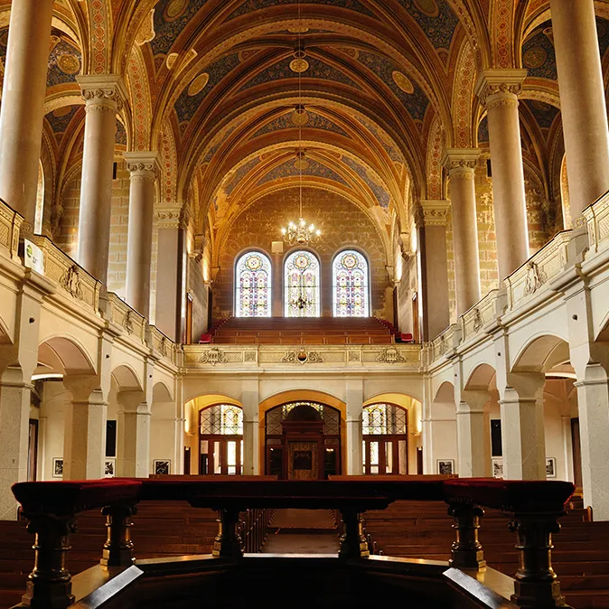 Synagoge von innen in Pilsen