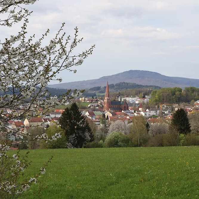 Ortsansicht Glasstadt Zwiesel