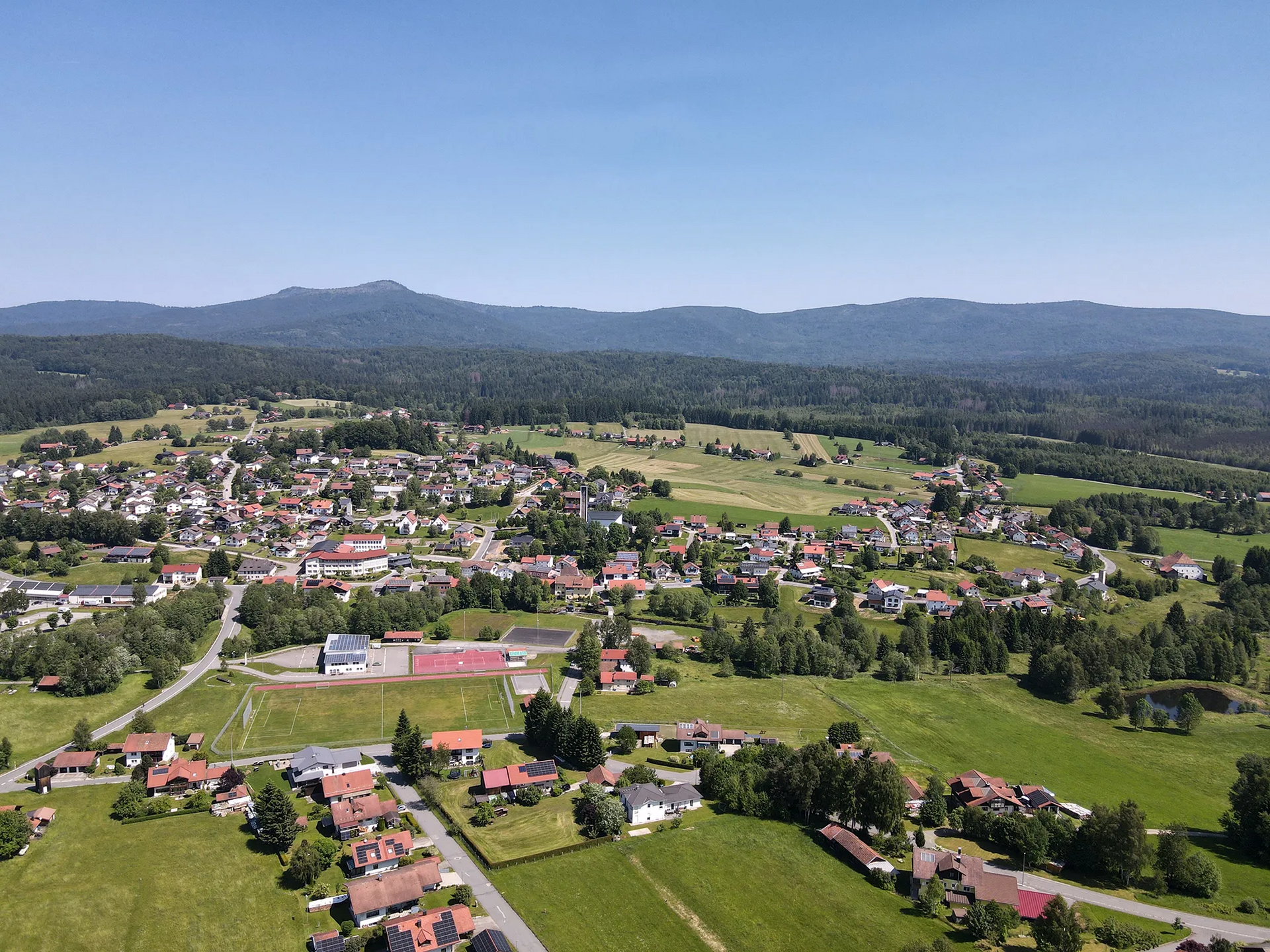 Luftaufnahme Ortsteil Riedlhütte