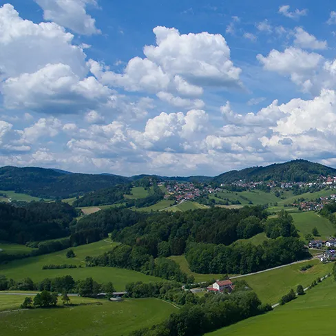 Luftaufnahme von Schönberg