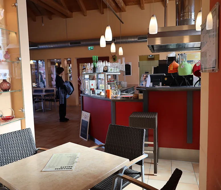 Sauna Bistro zur Stärkung zwischendurch